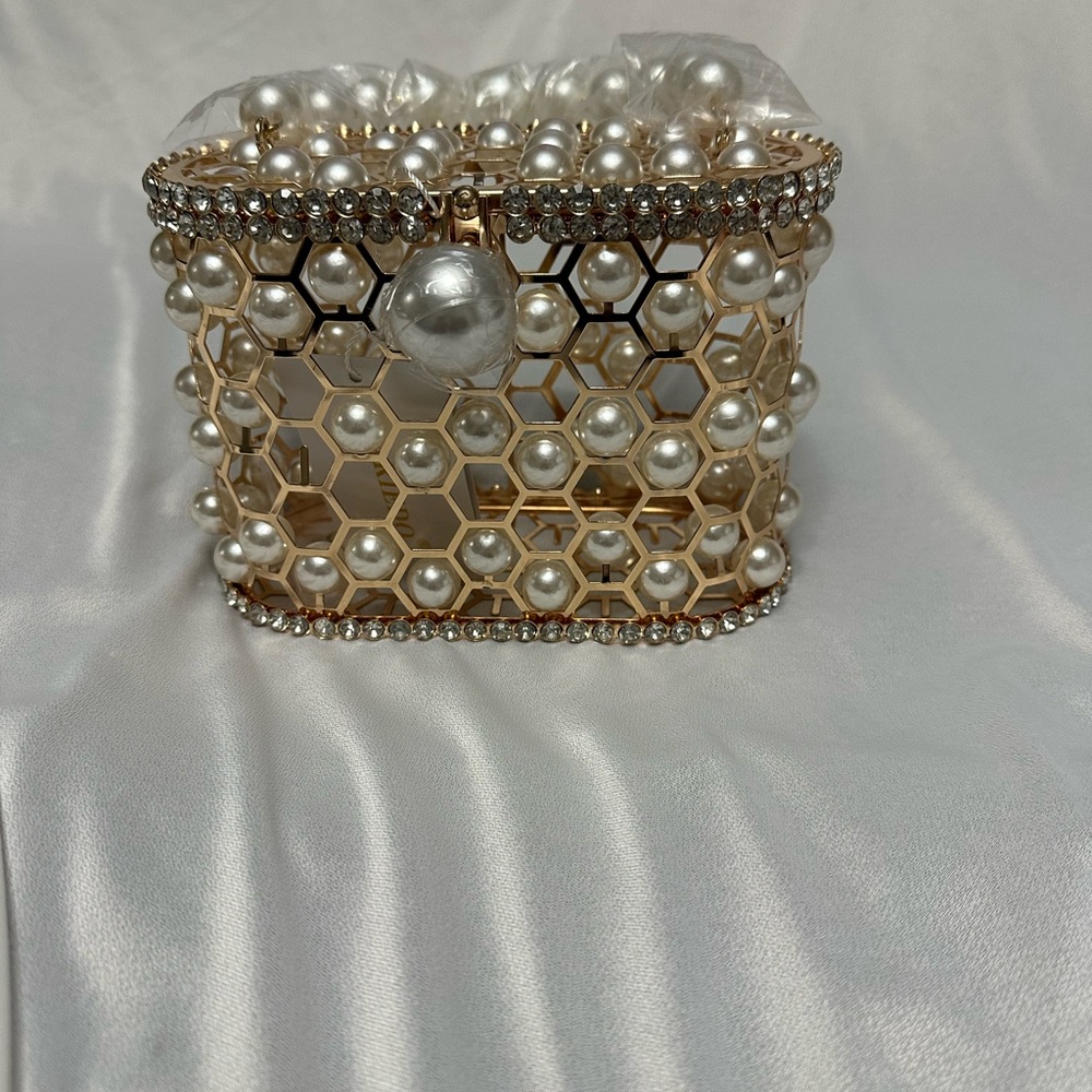 CARIEDO Acrylic Handbag Luxury Transparent Clear Clutch Bag for Women Evening